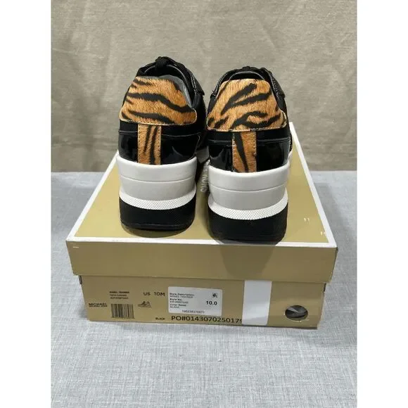 MICHAEL Michael Kors Women's Mabel Trainer Sneakers - Black 10M - Picture 3 of 6